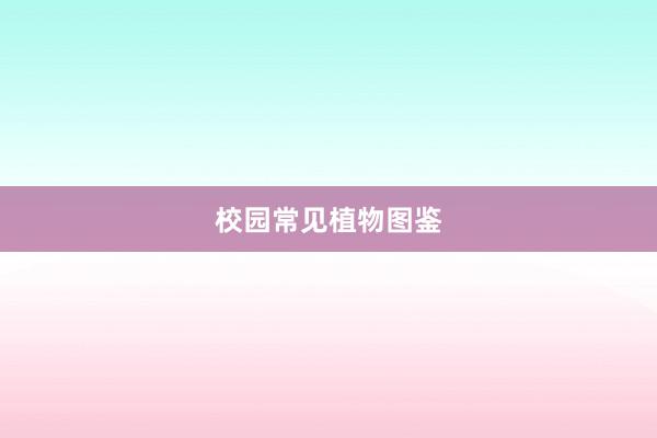 校园常见植物图鉴